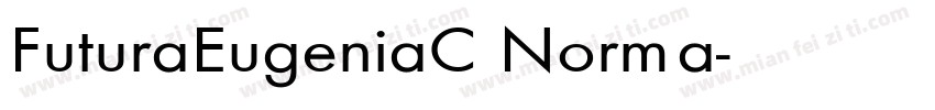 FuturaEugeniaC Norma字体转换